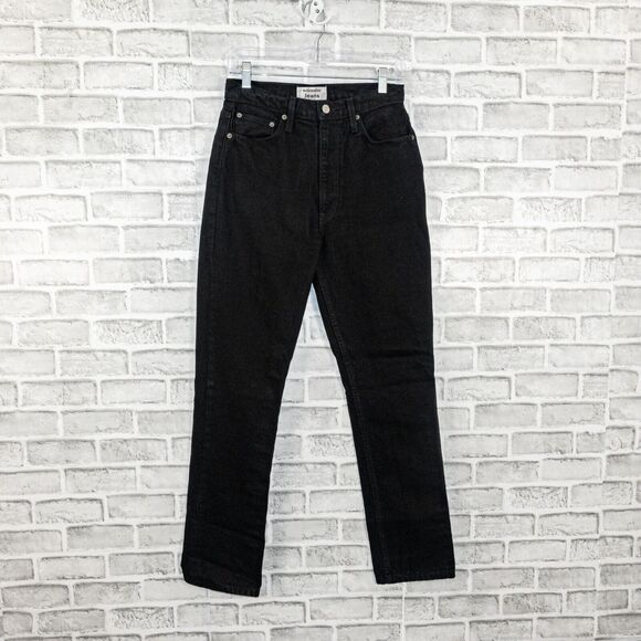 REFORMATION Jeans Women's Stevie Ultra High Rise Jeans in Black size 27 - Picture 5 of 11